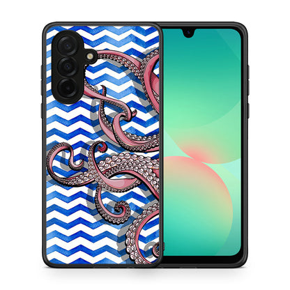 Θήκη Samsung Galaxy A26 5G Chevron Devilfish από τη Smartfits με σχέδιο στο πίσω μέρος και μαύρο περίβλημα | Samsung Galaxy A26 5G Chevron Devilfish case with colorful back and black bezels