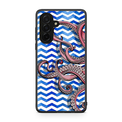 Samsung Galaxy A26 5G Chevron Devilfish θήκη από τη Smartfits με σχέδιο στο πίσω μέρος και μαύρο περίβλημα | Smartphone case with colorful back and black bezels by Smartfits