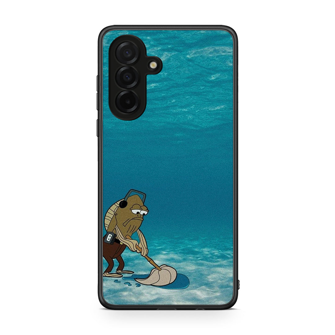 Samsung Galaxy A26 5G Clean The Ocean Θήκη από τη Smartfits με σχέδιο στο πίσω μέρος και μαύρο περίβλημα | Smartphone case with colorful back and black bezels by Smartfits