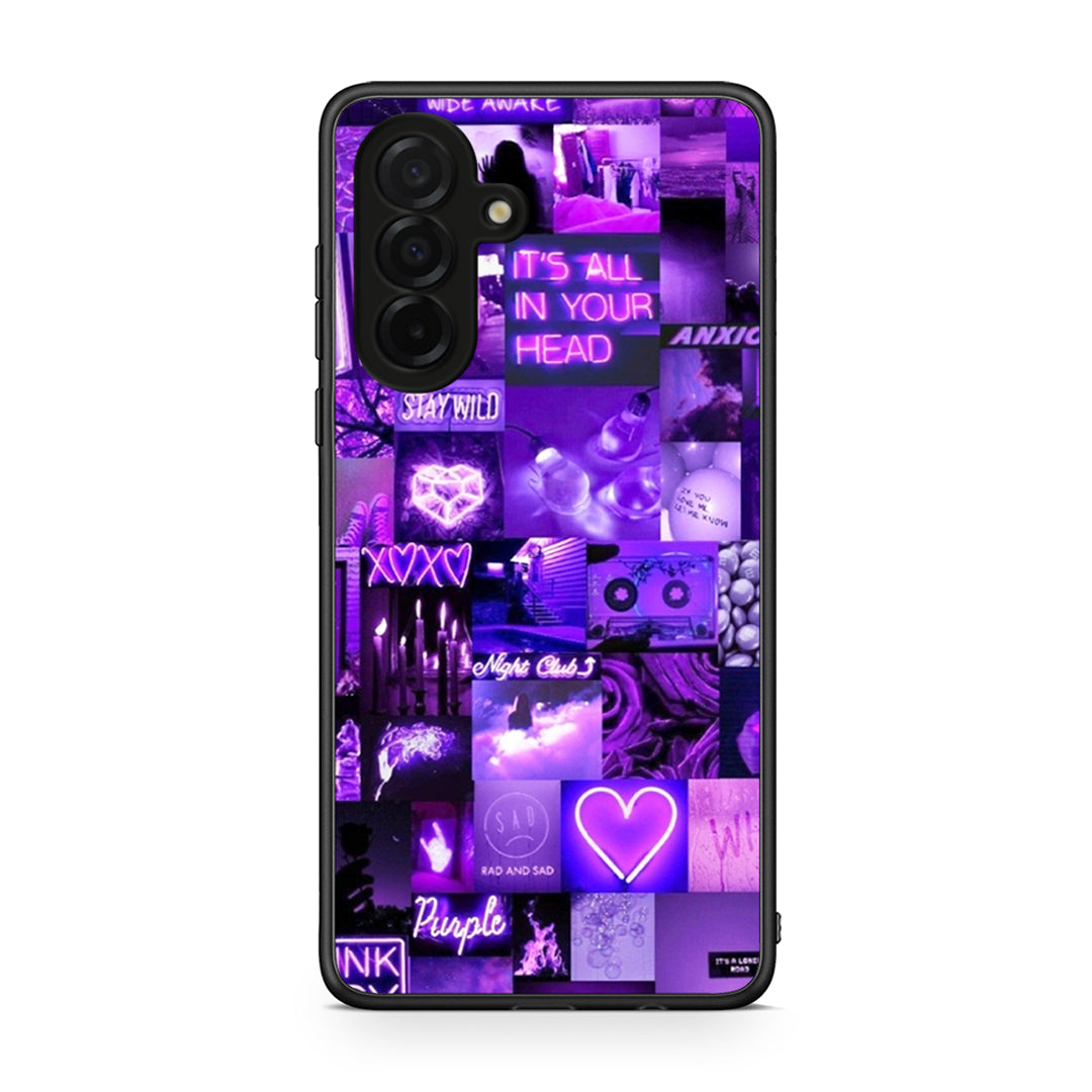 Samsung Galaxy A26 5G Collage Stay Wild Θήκη Αγίου Βαλεντίνου από τη Smartfits με σχέδιο στο πίσω μέρος και μαύρο περίβλημα | Smartphone case with colorful back and black bezels by Smartfits