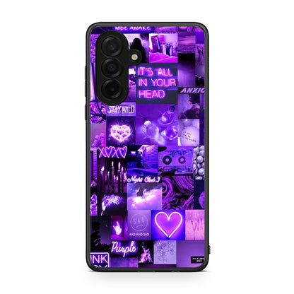 Samsung Galaxy A26 5G Collage Stay Wild Θήκη Αγίου Βαλεντίνου από τη Smartfits με σχέδιο στο πίσω μέρος και μαύρο περίβλημα | Smartphone case with colorful back and black bezels by Smartfits