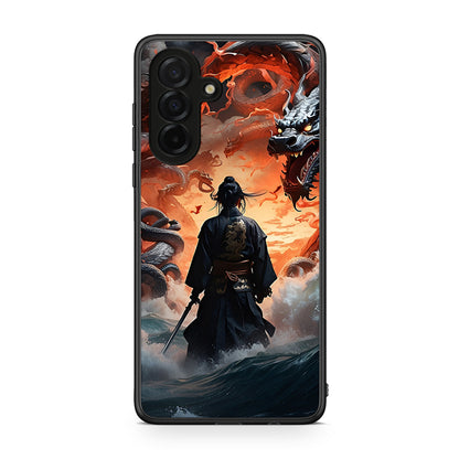 Samsung Galaxy A26 5G Dragons Fight θήκη από τη Smartfits με σχέδιο στο πίσω μέρος και μαύρο περίβλημα | Smartphone case with colorful back and black bezels by Smartfits