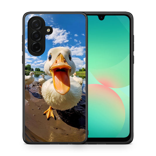 Θήκη Samsung Galaxy A26 5G Duck Face από τη Smartfits με σχέδιο στο πίσω μέρος και μαύρο περίβλημα | Samsung Galaxy A26 5G Duck Face case with colorful back and black bezels