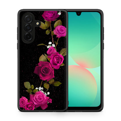 Θήκη Samsung Galaxy A26 5G Red Roses Flower από τη Smartfits με σχέδιο στο πίσω μέρος και μαύρο περίβλημα | Samsung Galaxy A26 5G Red Roses Flower case with colorful back and black bezels
