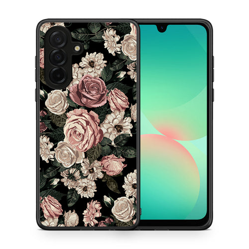 Θήκη Samsung Galaxy A26 5G Wild Roses Flower από τη Smartfits με σχέδιο στο πίσω μέρος και μαύρο περίβλημα | Samsung Galaxy A26 5G Wild Roses Flower case with colorful back and black bezels
