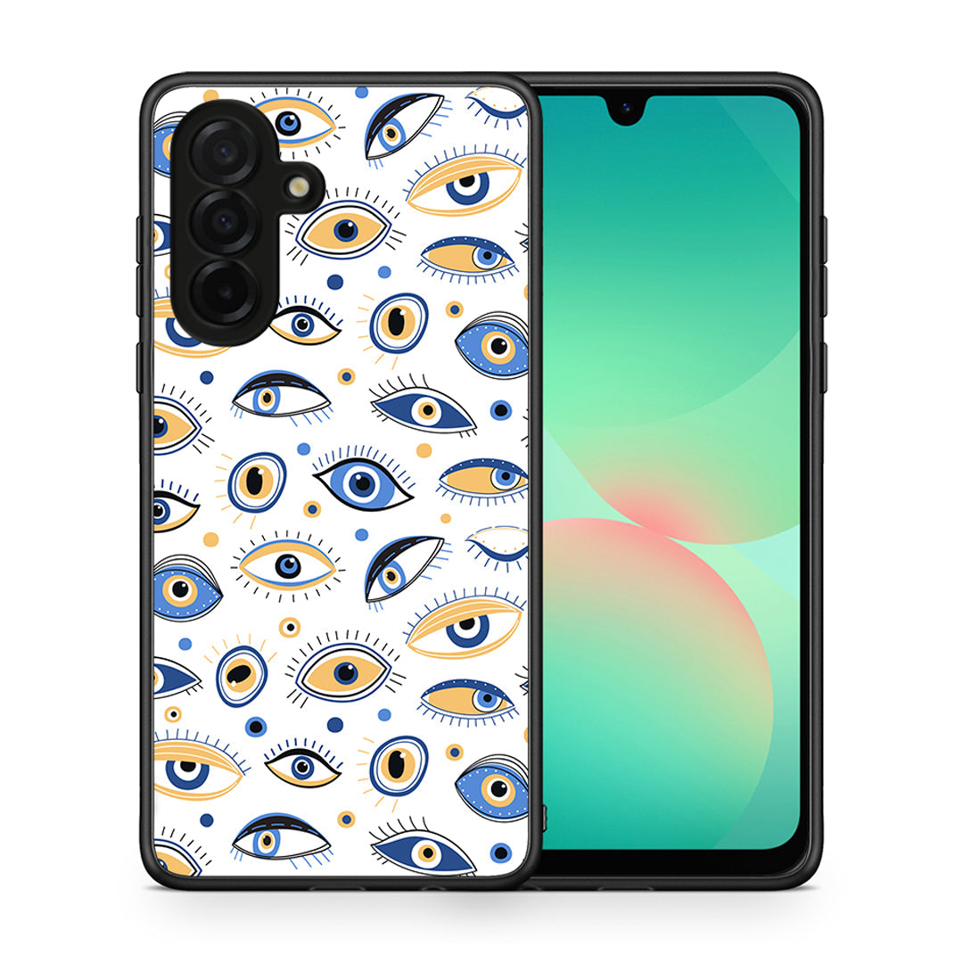 Θήκη Samsung Galaxy A26 5G Ftou Ftou από τη Smartfits με σχέδιο στο πίσω μέρος και μαύρο περίβλημα | Samsung Galaxy A26 5G Ftou Ftou case with colorful back and black bezels