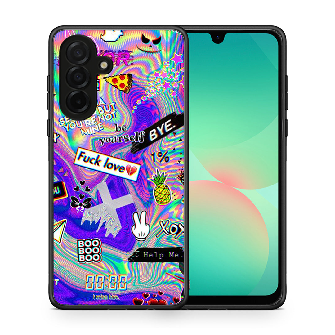 Θήκη Samsung Galaxy A26 5G Game Over από τη Smartfits με σχέδιο στο πίσω μέρος και μαύρο περίβλημα | Samsung Galaxy A26 5G Game Over case with colorful back and black bezels