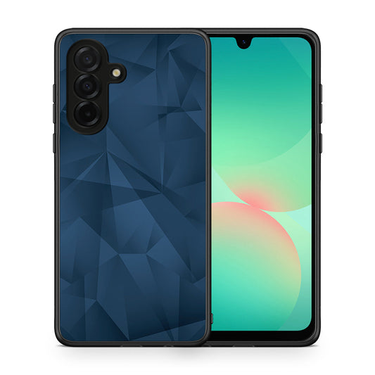 Θήκη Samsung Galaxy A26 5G Blue Abstract Geometric από τη Smartfits με σχέδιο στο πίσω μέρος και μαύρο περίβλημα | Samsung Galaxy A26 5G Blue Abstract Geometric case with colorful back and black bezels