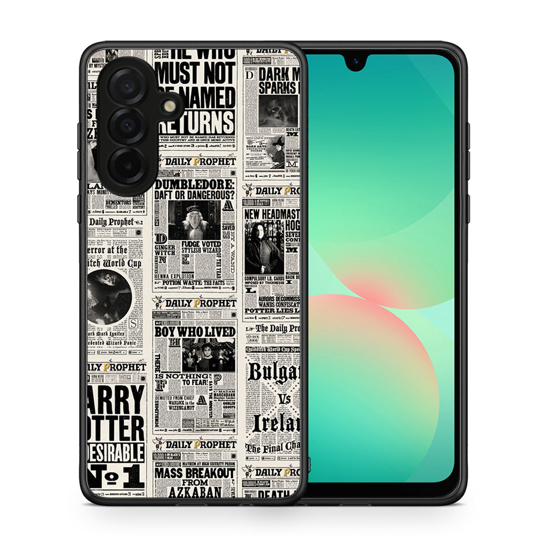 Θήκη Samsung Galaxy A26 5G Harry Paper από τη Smartfits με σχέδιο στο πίσω μέρος και μαύρο περίβλημα | Samsung Galaxy A26 5G Harry Paper case with colorful back and black bezels