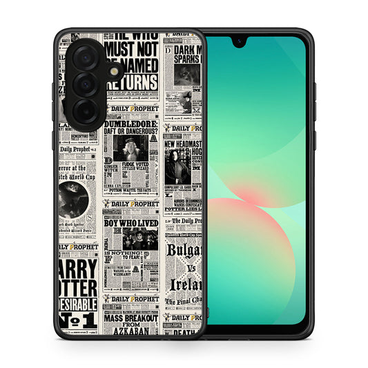 Θήκη Samsung Galaxy A26 5G Harry Paper από τη Smartfits με σχέδιο στο πίσω μέρος και μαύρο περίβλημα | Samsung Galaxy A26 5G Harry Paper case with colorful back and black bezels