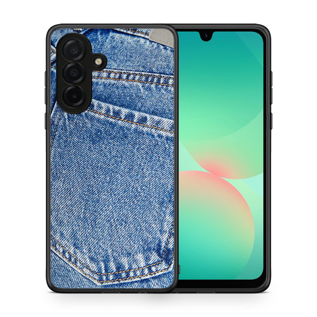 Θήκη Samsung Galaxy A26 5G Jeans Pocket από τη Smartfits με σχέδιο στο πίσω μέρος και μαύρο περίβλημα | Samsung Galaxy A26 5G Jeans Pocket case with colorful back and black bezels