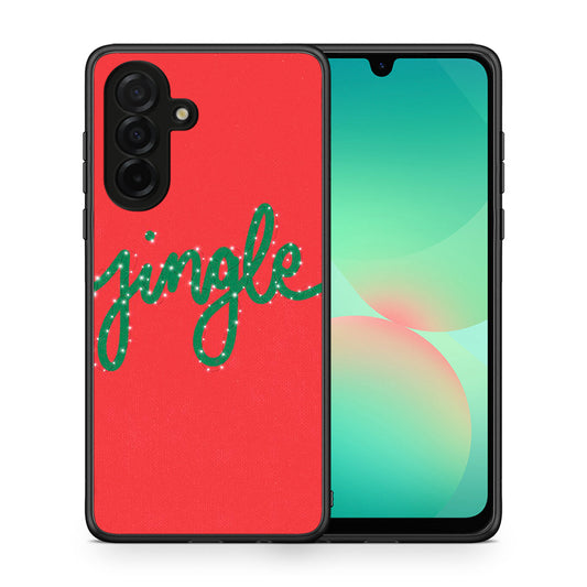 Θήκη Samsung Galaxy A26 5G Jingle Xmas από τη Smartfits με σχέδιο στο πίσω μέρος και μαύρο περίβλημα | Samsung Galaxy A26 5G Jingle Xmas case with colorful back and black bezels