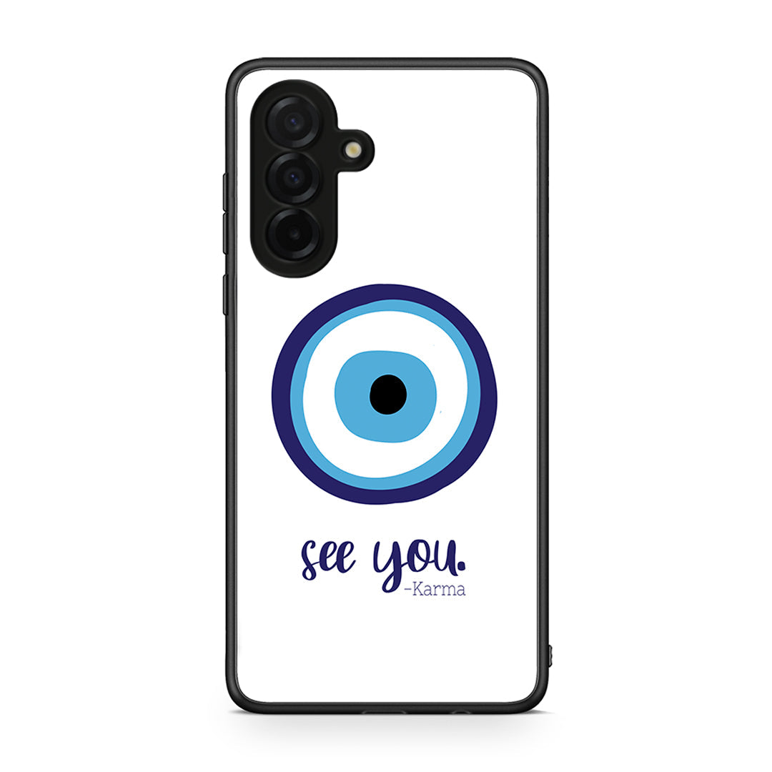 Samsung Galaxy A26 5G Karma Says θήκη από τη Smartfits με σχέδιο στο πίσω μέρος και μαύρο περίβλημα | Smartphone case with colorful back and black bezels by Smartfits