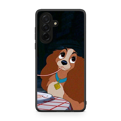 Samsung Galaxy A26 5G Lady And Tramp 2 Θήκη Αγίου Βαλεντίνου από τη Smartfits με σχέδιο στο πίσω μέρος και μαύρο περίβλημα | Smartphone case with colorful back and black bezels by Smartfits