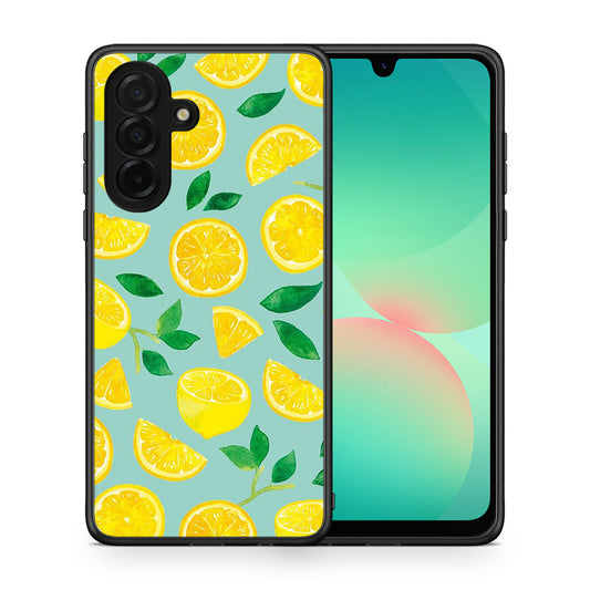 Θήκη Samsung Galaxy A26 5G Lemons από τη Smartfits με σχέδιο στο πίσω μέρος και μαύρο περίβλημα | Samsung Galaxy A26 5G Lemons case with colorful back and black bezels