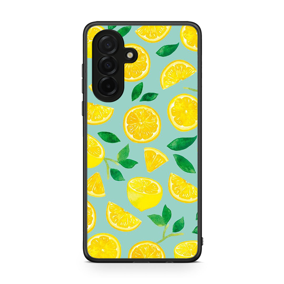 Samsung Galaxy A26 5G Lemons θήκη από τη Smartfits με σχέδιο στο πίσω μέρος και μαύρο περίβλημα | Smartphone case with colorful back and black bezels by Smartfits