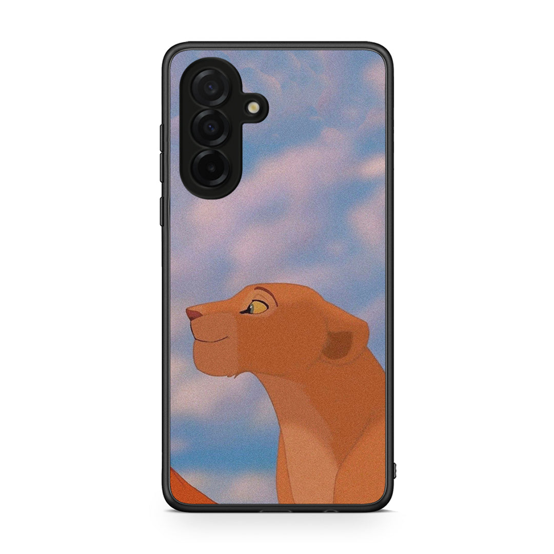 Samsung Galaxy A26 5G Lion Love 2 Θήκη Αγίου Βαλεντίνου από τη Smartfits με σχέδιο στο πίσω μέρος και μαύρο περίβλημα | Smartphone case with colorful back and black bezels by Smartfits