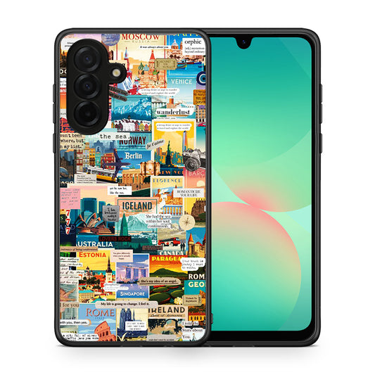Θήκη Samsung Galaxy A26 5G Live To Travel από τη Smartfits με σχέδιο στο πίσω μέρος και μαύρο περίβλημα | Samsung Galaxy A26 5G Live To Travel case with colorful back and black bezels
