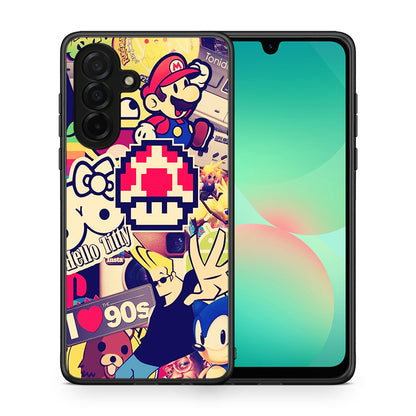 Θήκη Samsung Galaxy A26 5G Love The 90s από τη Smartfits με σχέδιο στο πίσω μέρος και μαύρο περίβλημα | Samsung Galaxy A26 5G Love The 90s case with colorful back and black bezels