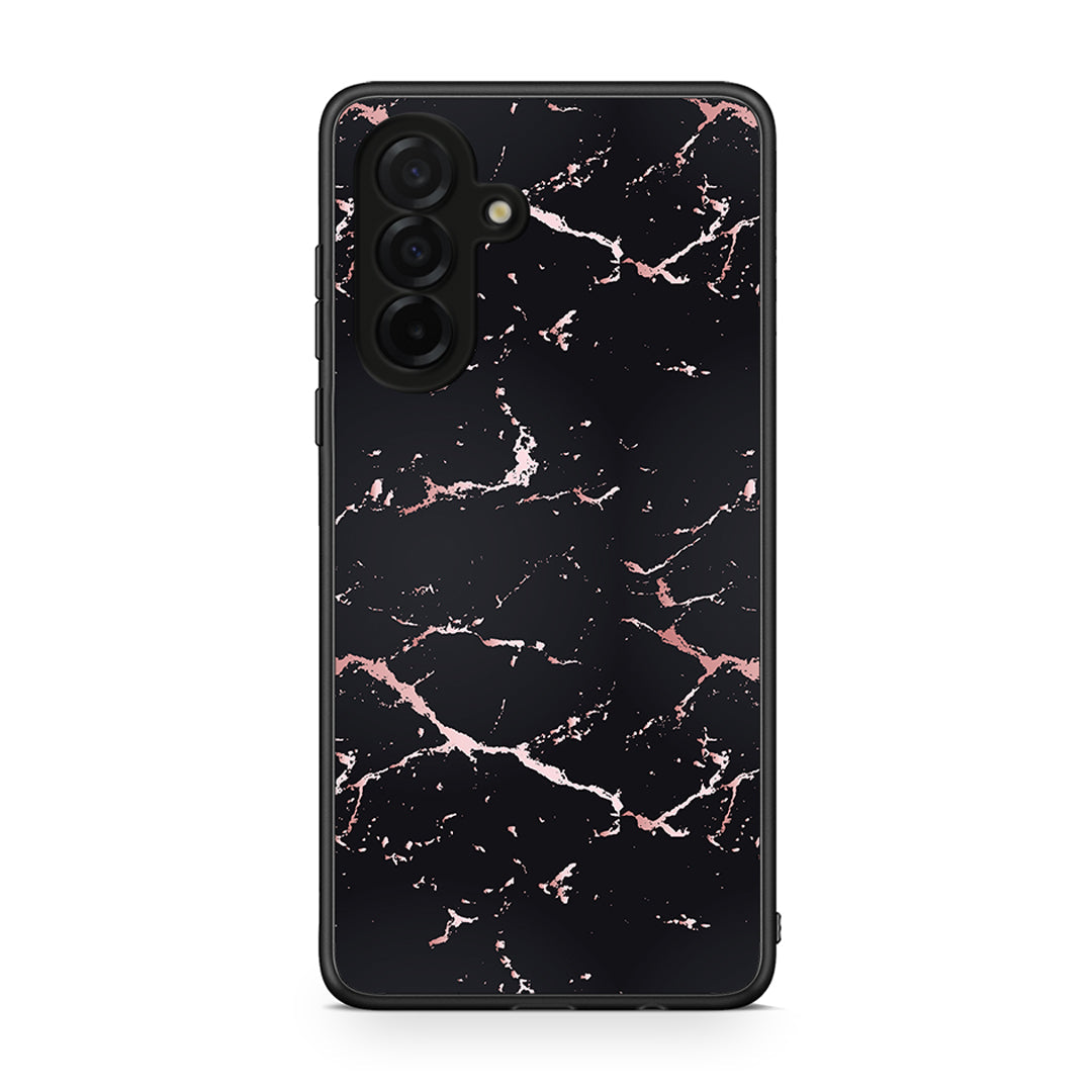 4 - Samsung Galaxy A26 5G Black Rosegold Marble case, cover, bumper