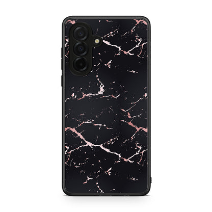 4 - Samsung Galaxy A26 5G Black Rosegold Marble case, cover, bumper