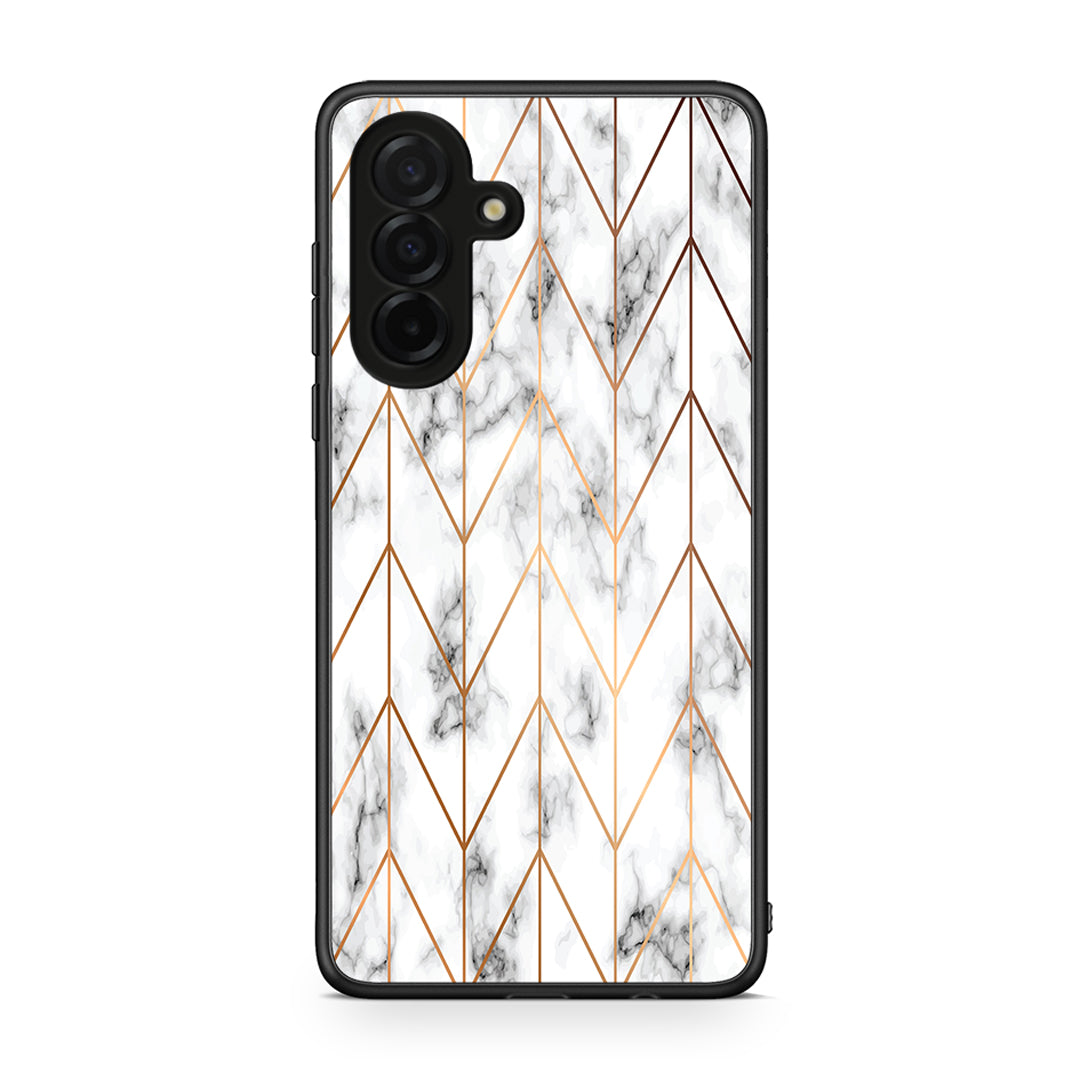 44 - Samsung Galaxy A26 5G Gold Geometric Marble case, cover, bumper