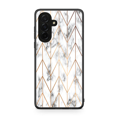 44 - Samsung Galaxy A26 5G Gold Geometric Marble case, cover, bumper