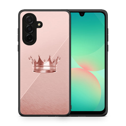Θήκη Samsung Galaxy A26 5G Crown Minimal από τη Smartfits με σχέδιο στο πίσω μέρος και μαύρο περίβλημα | Samsung Galaxy A26 5G Crown Minimal case with colorful back and black bezels