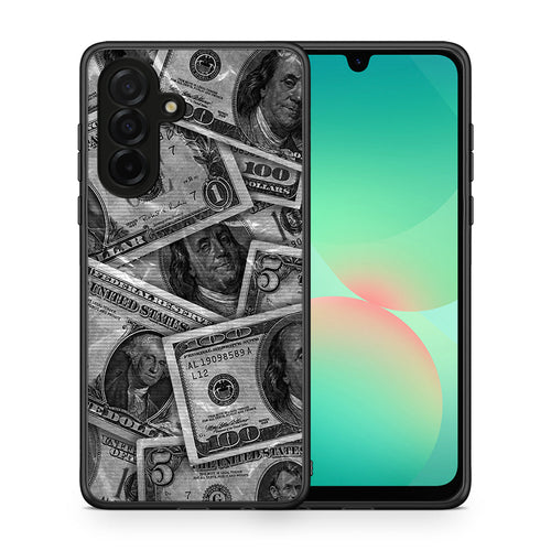 Θήκη Samsung Galaxy A26 5G Money Dollars από τη Smartfits με σχέδιο στο πίσω μέρος και μαύρο περίβλημα | Samsung Galaxy A26 5G Money Dollars case with colorful back and black bezels