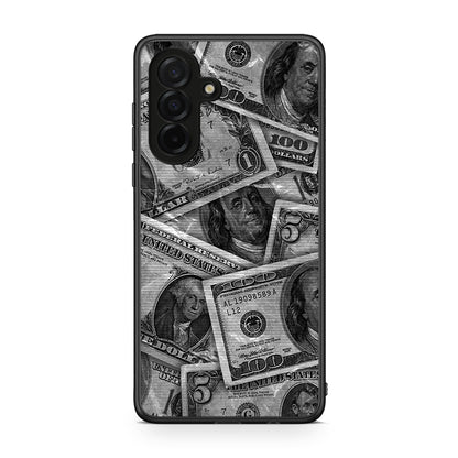 Samsung Galaxy A26 5G Money Dollars θήκη από τη Smartfits με σχέδιο στο πίσω μέρος και μαύρο περίβλημα | Smartphone case with colorful back and black bezels by Smartfits