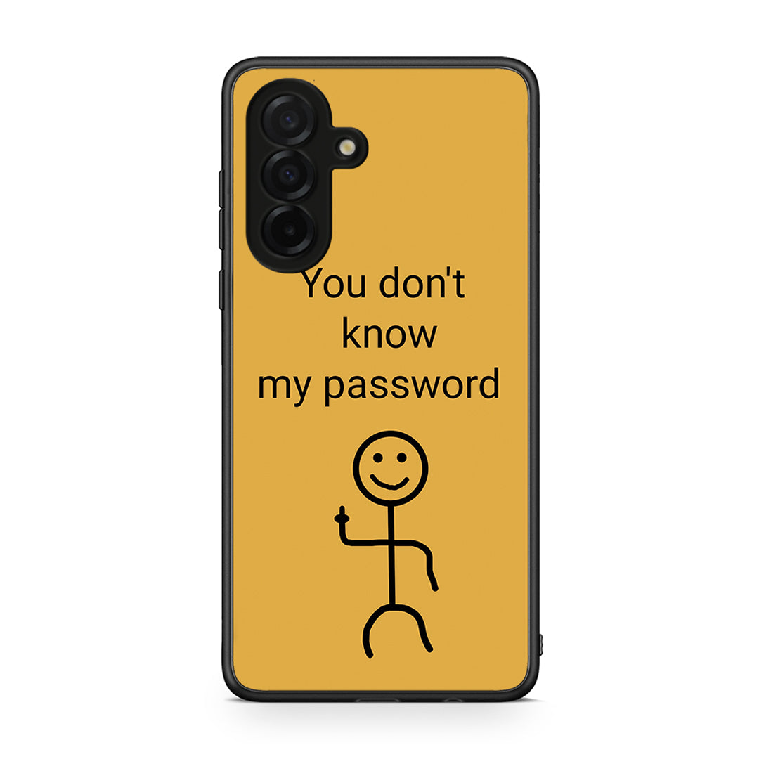 Samsung Galaxy A26 5G My Password Θήκη από τη Smartfits με σχέδιο στο πίσω μέρος και μαύρο περίβλημα | Smartphone case with colorful back and black bezels by Smartfits