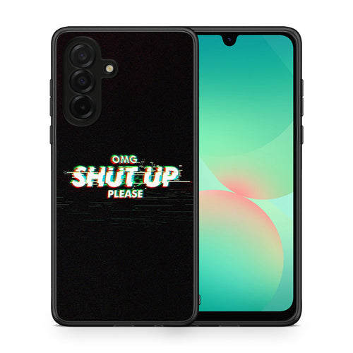 Θήκη Samsung Galaxy A26 5G OMG ShutUp από τη Smartfits με σχέδιο στο πίσω μέρος και μαύρο περίβλημα | Samsung Galaxy A26 5G OMG ShutUp case with colorful back and black bezels