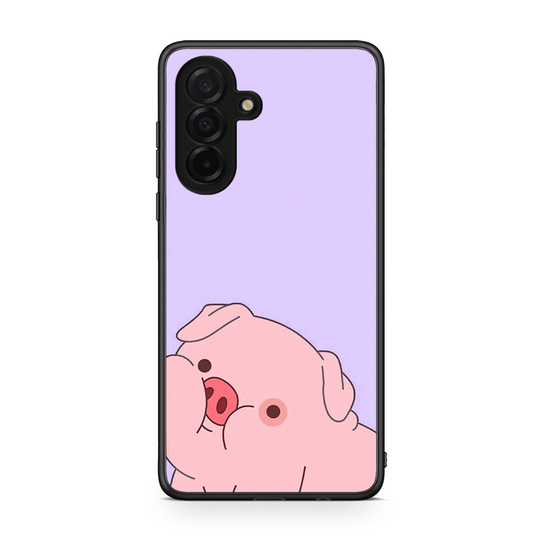 Samsung Galaxy A26 5G Pig Love 2 Θήκη Αγίου Βαλεντίνου από τη Smartfits με σχέδιο στο πίσω μέρος και μαύρο περίβλημα | Smartphone case with colorful back and black bezels by Smartfits