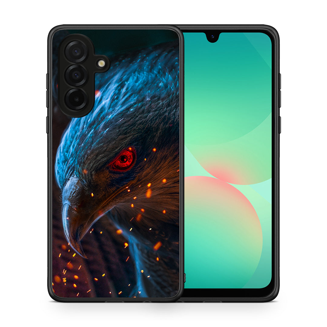 Θήκη Samsung Galaxy A26 5G Eagle PopArt από τη Smartfits με σχέδιο στο πίσω μέρος και μαύρο περίβλημα | Samsung Galaxy A26 5G Eagle PopArt case with colorful back and black bezels