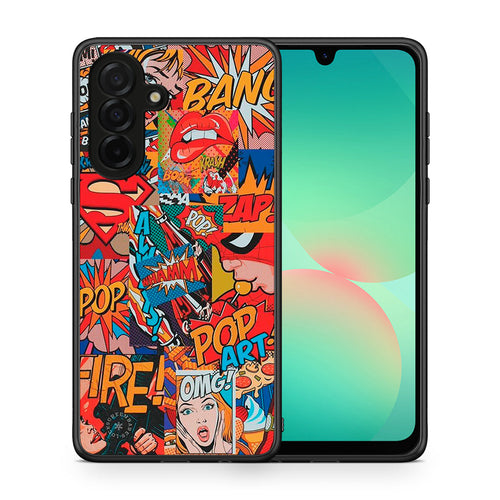 Θήκη Samsung Galaxy A26 5G PopArt OMG από τη Smartfits με σχέδιο στο πίσω μέρος και μαύρο περίβλημα | Samsung Galaxy A26 5G PopArt OMG case with colorful back and black bezels
