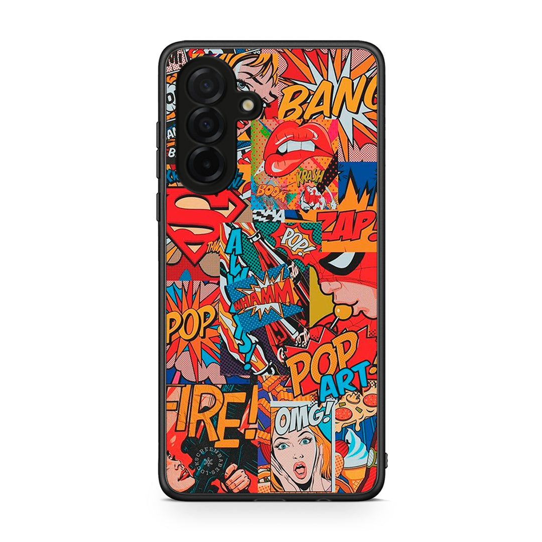 Samsung Galaxy A26 5G PopArt OMG θήκη από τη Smartfits με σχέδιο στο πίσω μέρος και μαύρο περίβλημα | Smartphone case with colorful back and black bezels by Smartfits