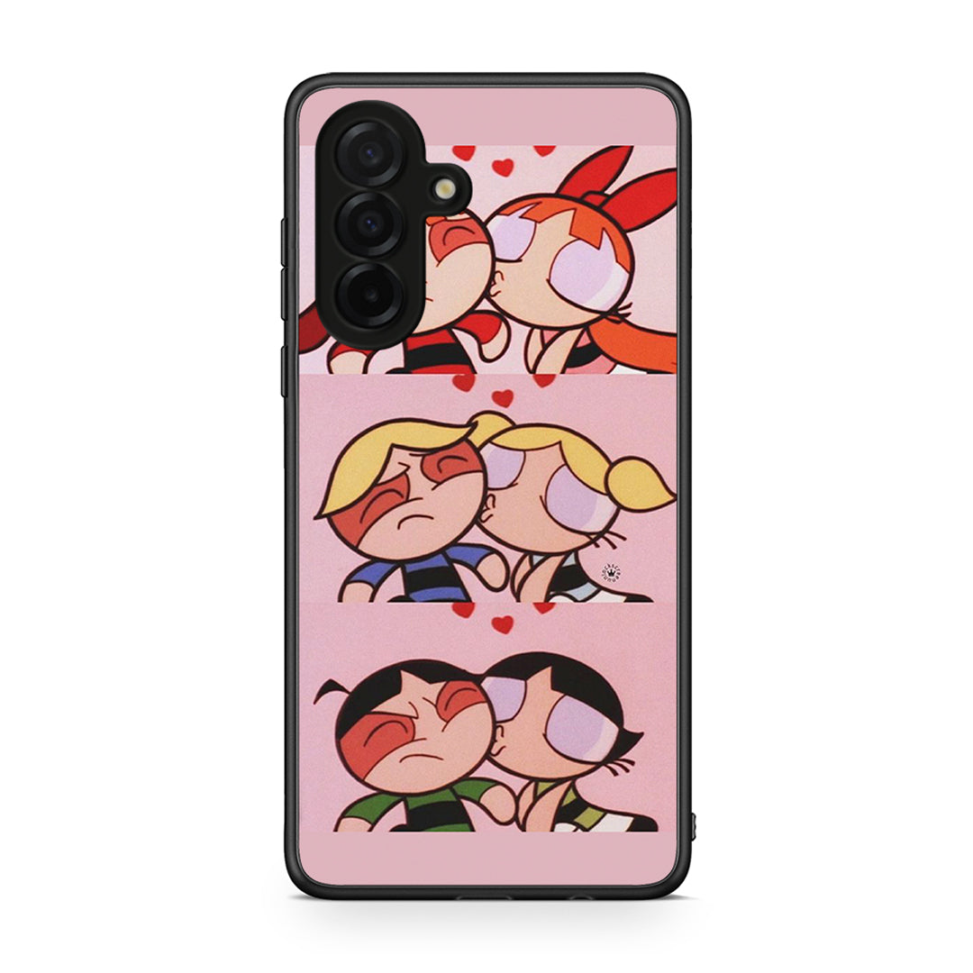 Samsung Galaxy A26 5G Puff Love Θήκη Αγίου Βαλεντίνου από τη Smartfits με σχέδιο στο πίσω μέρος και μαύρο περίβλημα | Smartphone case with colorful back and black bezels by Smartfits