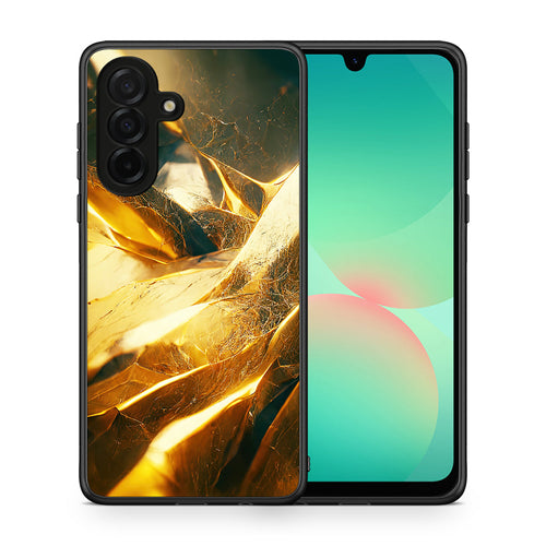 Θήκη Samsung Galaxy A26 5G Real Gold από τη Smartfits με σχέδιο στο πίσω μέρος και μαύρο περίβλημα | Samsung Galaxy A26 5G Real Gold case with colorful back and black bezels