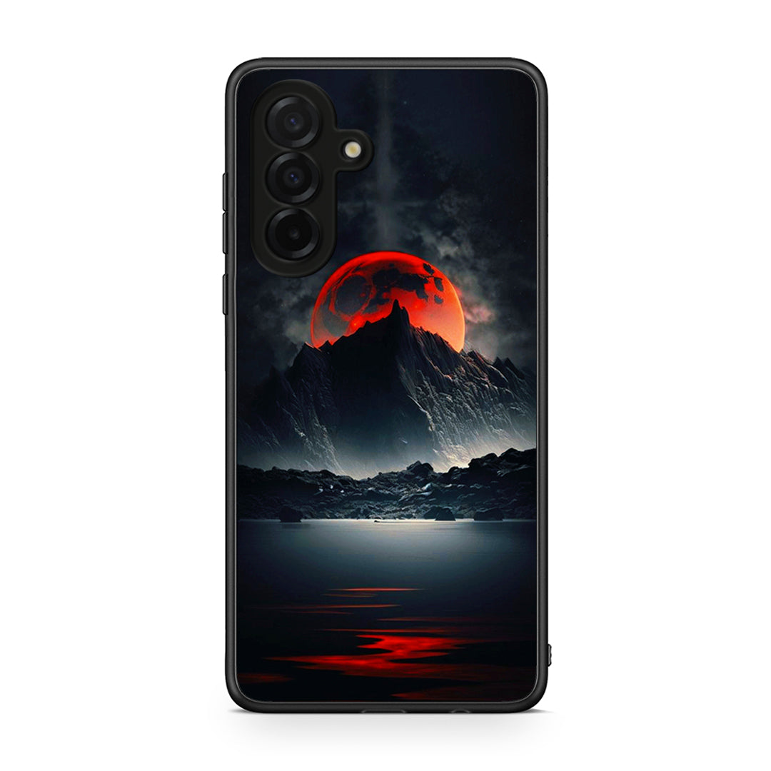 Samsung Galaxy A26 5G Red Full Moon θήκη από τη Smartfits με σχέδιο στο πίσω μέρος και μαύρο περίβλημα | Smartphone case with colorful back and black bezels by Smartfits