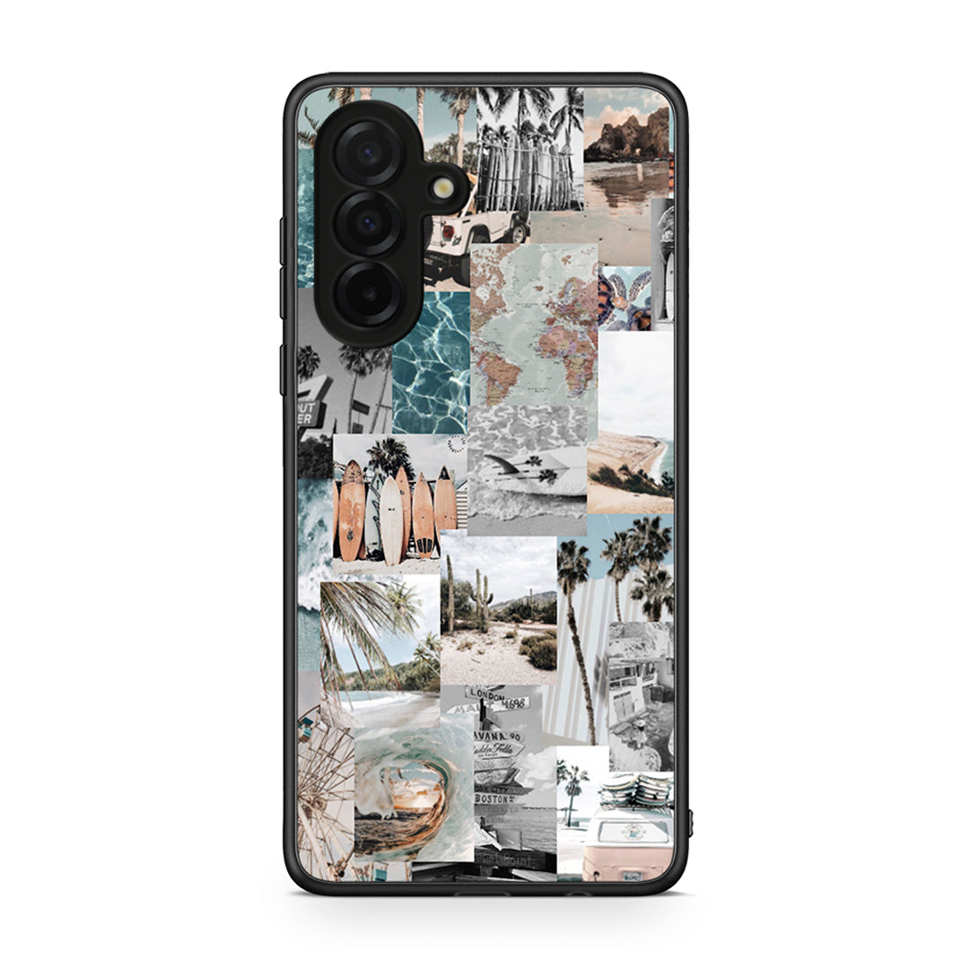 Samsung Galaxy A26 5G Retro Beach Life Θήκη από τη Smartfits με σχέδιο στο πίσω μέρος και μαύρο περίβλημα | Smartphone case with colorful back and black bezels by Smartfits