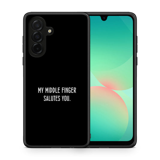 Θήκη Samsung Galaxy A26 5G Salute από τη Smartfits με σχέδιο στο πίσω μέρος και μαύρο περίβλημα | Samsung Galaxy A26 5G Salute case with colorful back and black bezels
