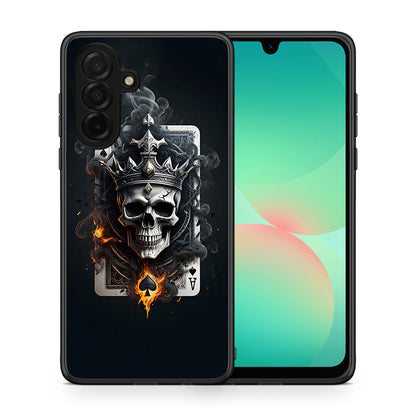 Θήκη Samsung Galaxy A26 5G Skull King Ace από τη Smartfits με σχέδιο στο πίσω μέρος και μαύρο περίβλημα | Samsung Galaxy A26 5G Skull King Ace case with colorful back and black bezels