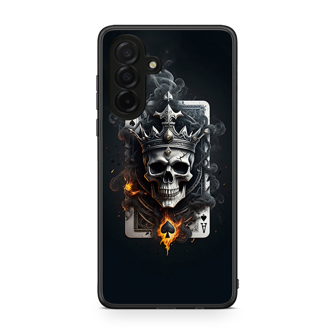 Samsung Galaxy A26 5G Skull King Ace θήκη από τη Smartfits με σχέδιο στο πίσω μέρος και μαύρο περίβλημα | Smartphone case with colorful back and black bezels by Smartfits