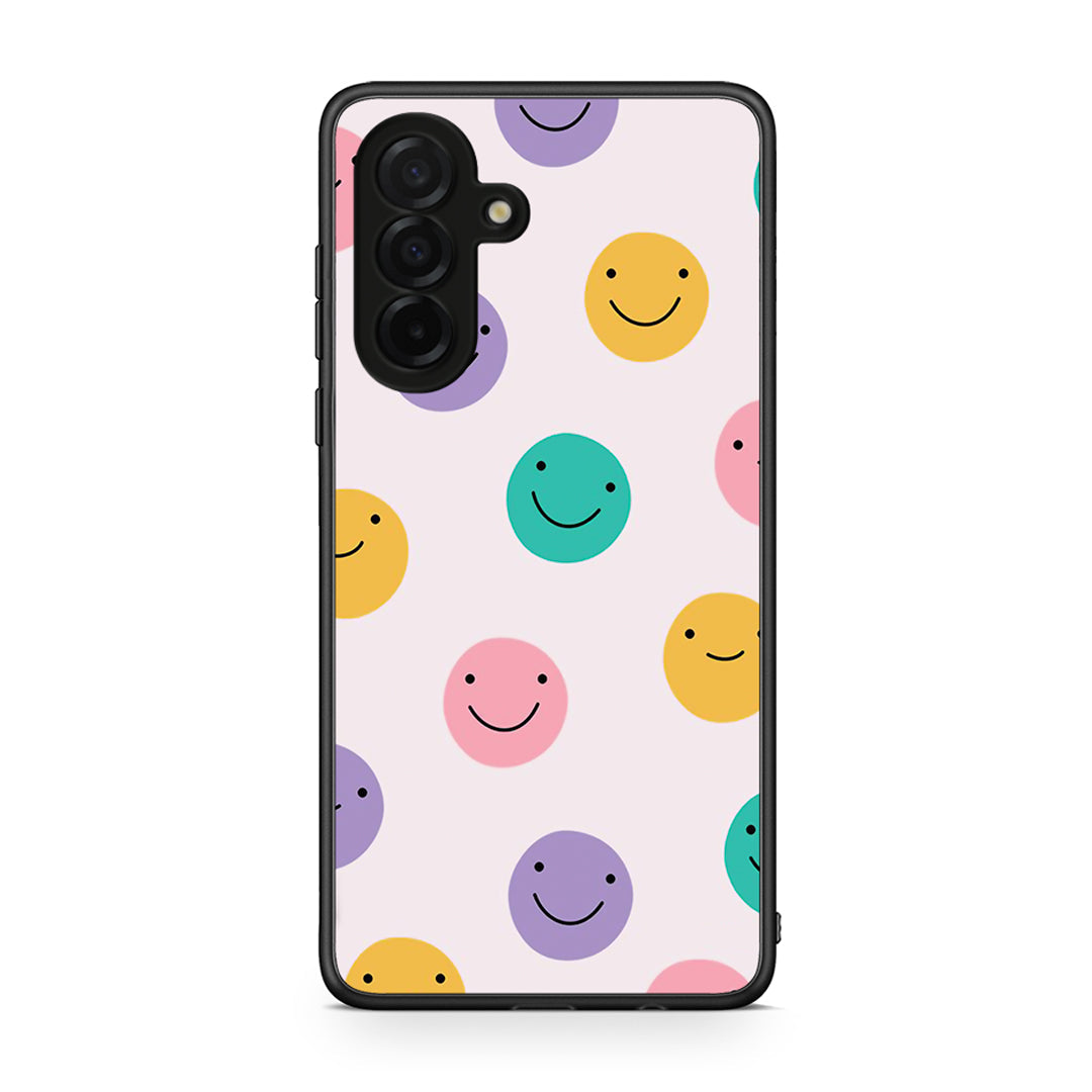 Samsung Galaxy A26 5G Smiley Faces θήκη από τη Smartfits με σχέδιο στο πίσω μέρος και μαύρο περίβλημα | Smartphone case with colorful back and black bezels by Smartfits