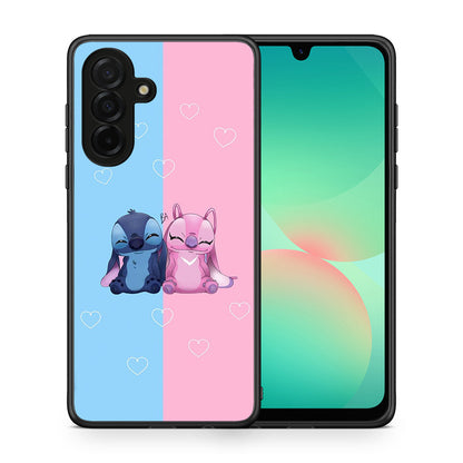 Θήκη Samsung Galaxy A26 5G Stitch And Angel από τη Smartfits με σχέδιο στο πίσω μέρος και μαύρο περίβλημα | Samsung Galaxy A26 5G Stitch And Angel case with colorful back and black bezels