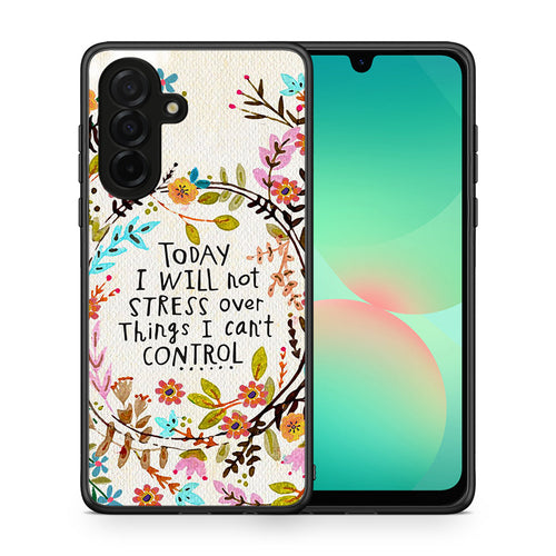 Θήκη Samsung Galaxy A26 5G Stress Over από τη Smartfits με σχέδιο στο πίσω μέρος και μαύρο περίβλημα | Samsung Galaxy A26 5G Stress Over case with colorful back and black bezels
