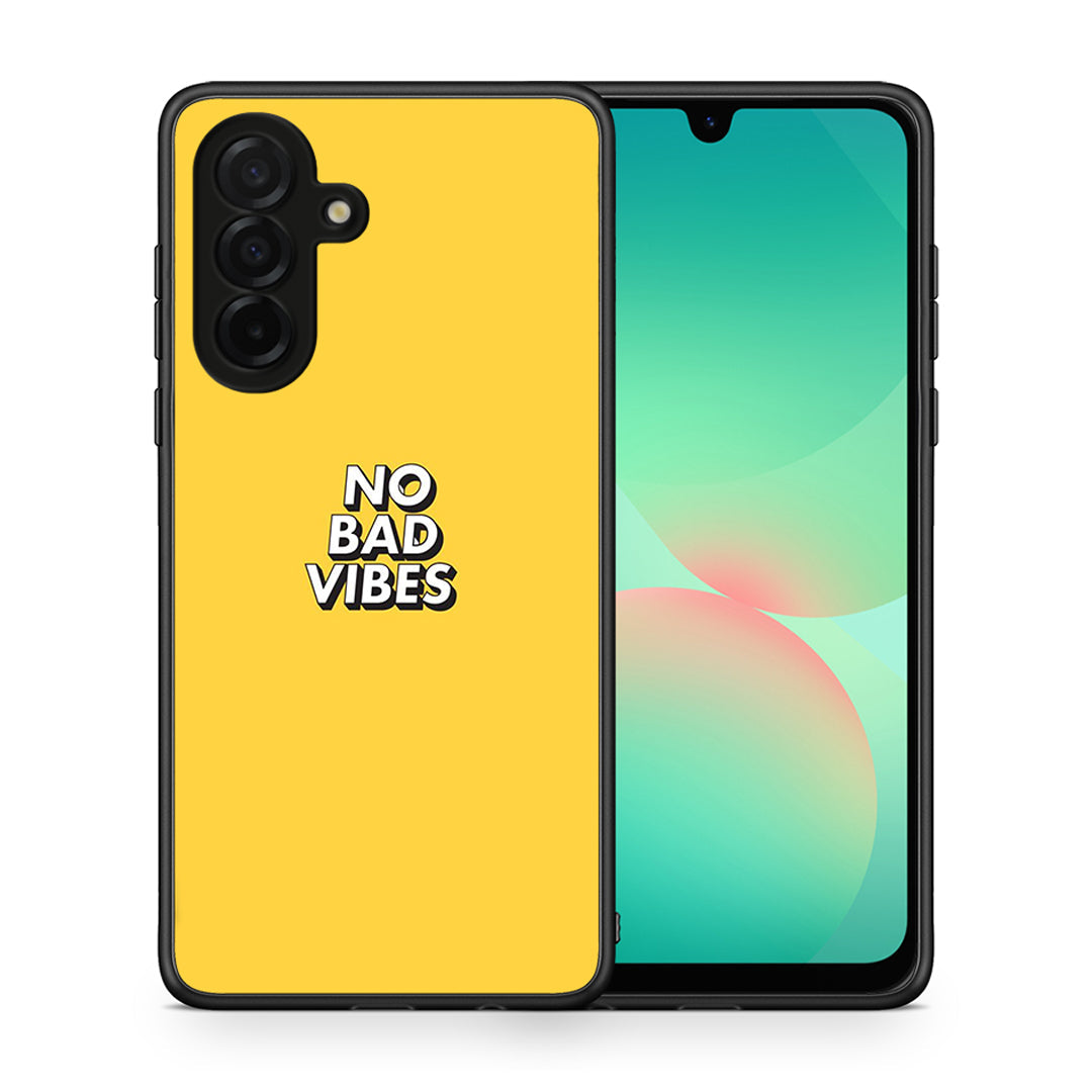 Θήκη Samsung Galaxy A26 5G Vibes Text από τη Smartfits με σχέδιο στο πίσω μέρος και μαύρο περίβλημα | Samsung Galaxy A26 5G Vibes Text case with colorful back and black bezels