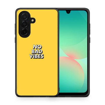 Θήκη Samsung Galaxy A26 5G Vibes Text από τη Smartfits με σχέδιο στο πίσω μέρος και μαύρο περίβλημα | Samsung Galaxy A26 5G Vibes Text case with colorful back and black bezels