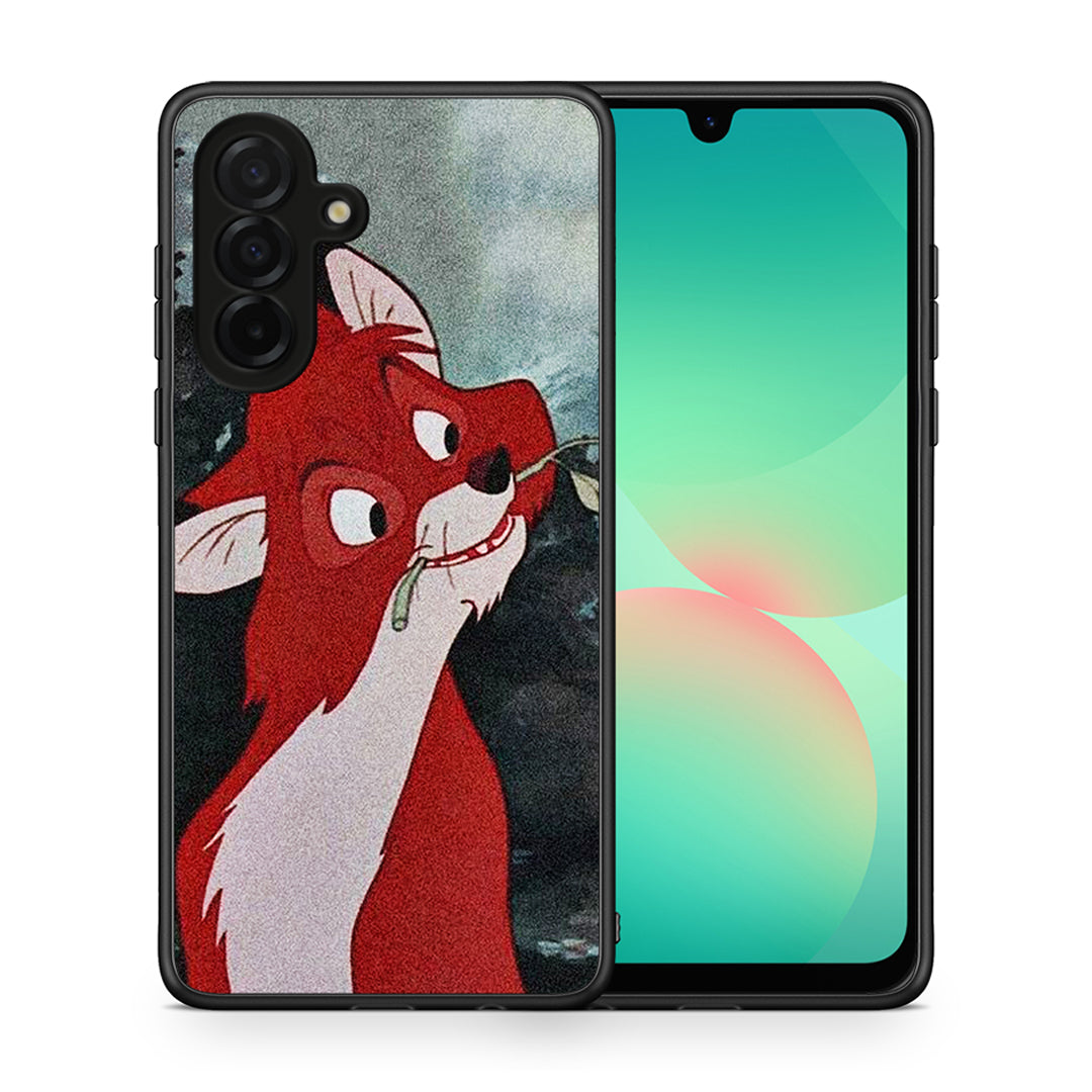Θήκη Samsung Galaxy A26 5G Tod And Vixey Love 1 από τη Smartfits με σχέδιο στο πίσω μέρος και μαύρο περίβλημα | Samsung Galaxy A26 5G Tod And Vixey Love 1 case with colorful back and black bezels