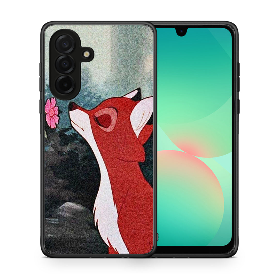 Θήκη Samsung Galaxy A26 5G Tod And Vixey Love 2 από τη Smartfits με σχέδιο στο πίσω μέρος και μαύρο περίβλημα | Samsung Galaxy A26 5G Tod And Vixey Love 2 case with colorful back and black bezels